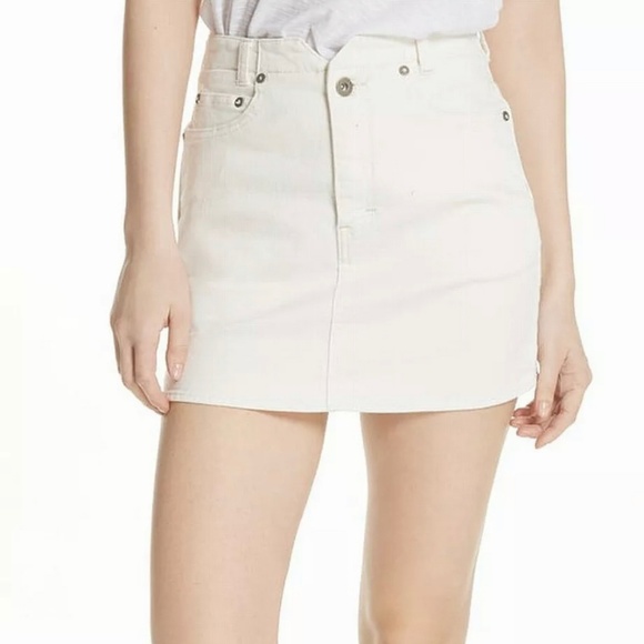 Free People Dresses & Skirts - Free People Stretch Denim Mini Skirt - Size 29
